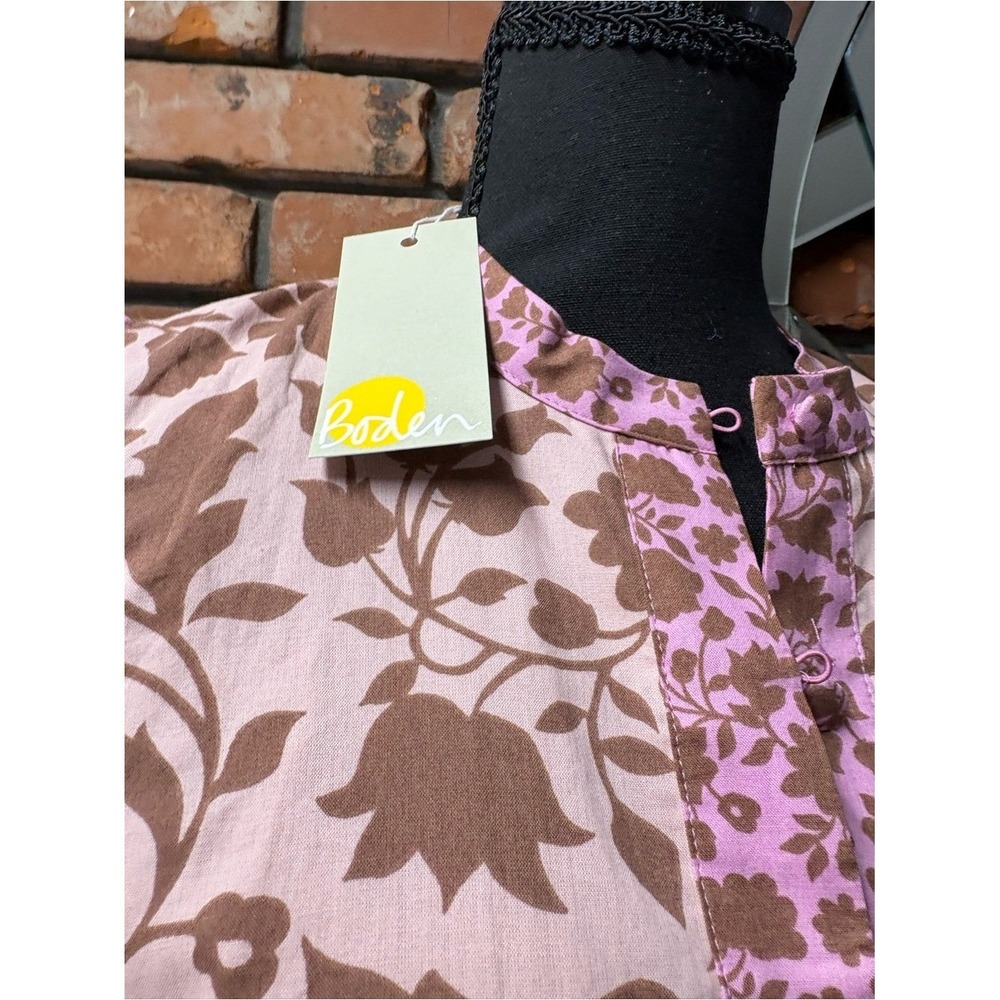 Boden Pink and Cream Floral Tiered Maxi Dress - Picture 5 of 8